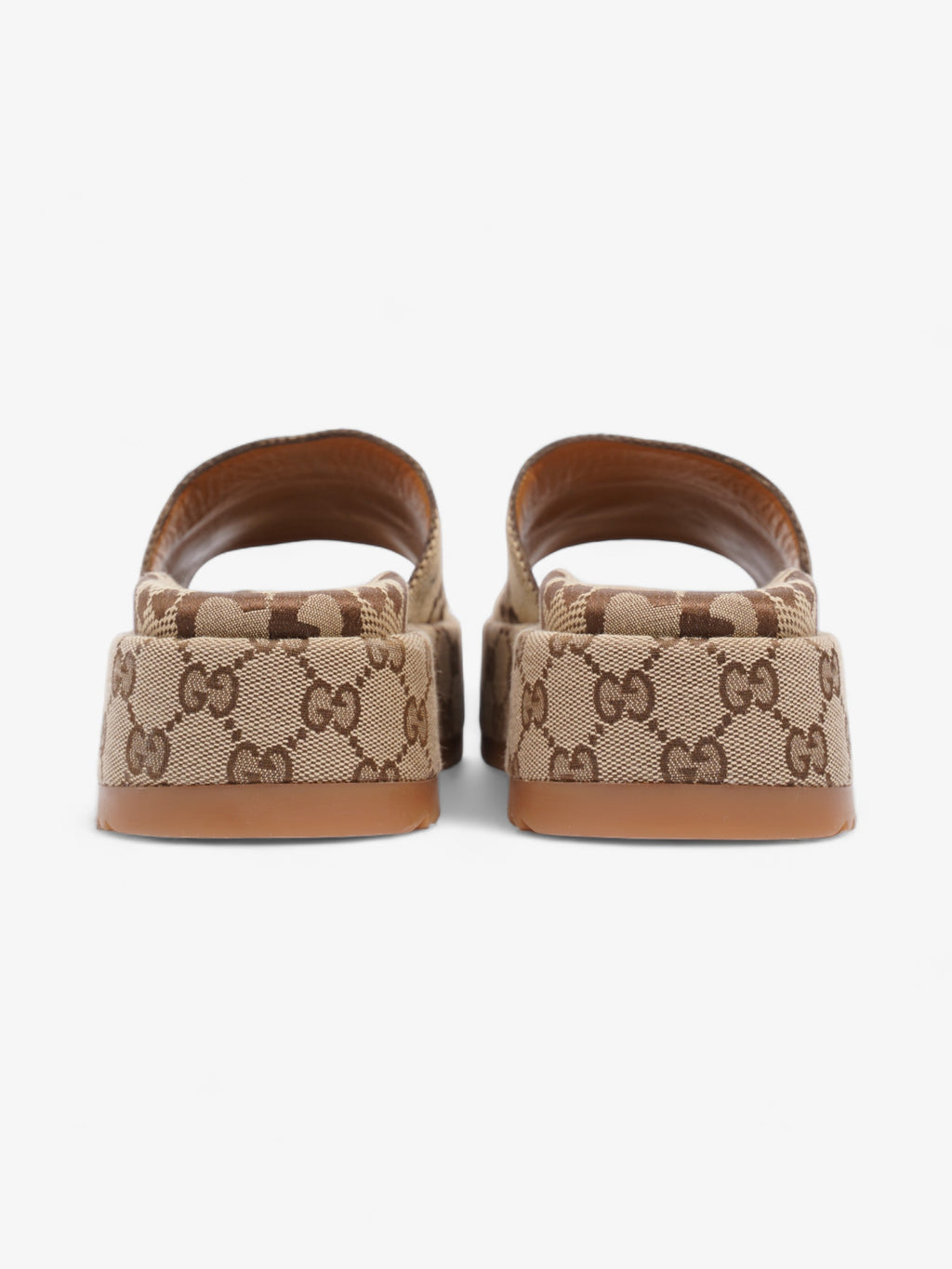 Gucci GG Platform Slide GG Supreme Canvas EU 38.5 UK 5.5