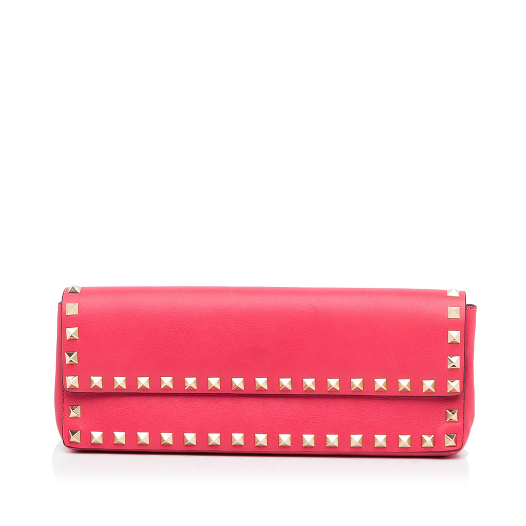 Valentino Rockstud Clutch Pink