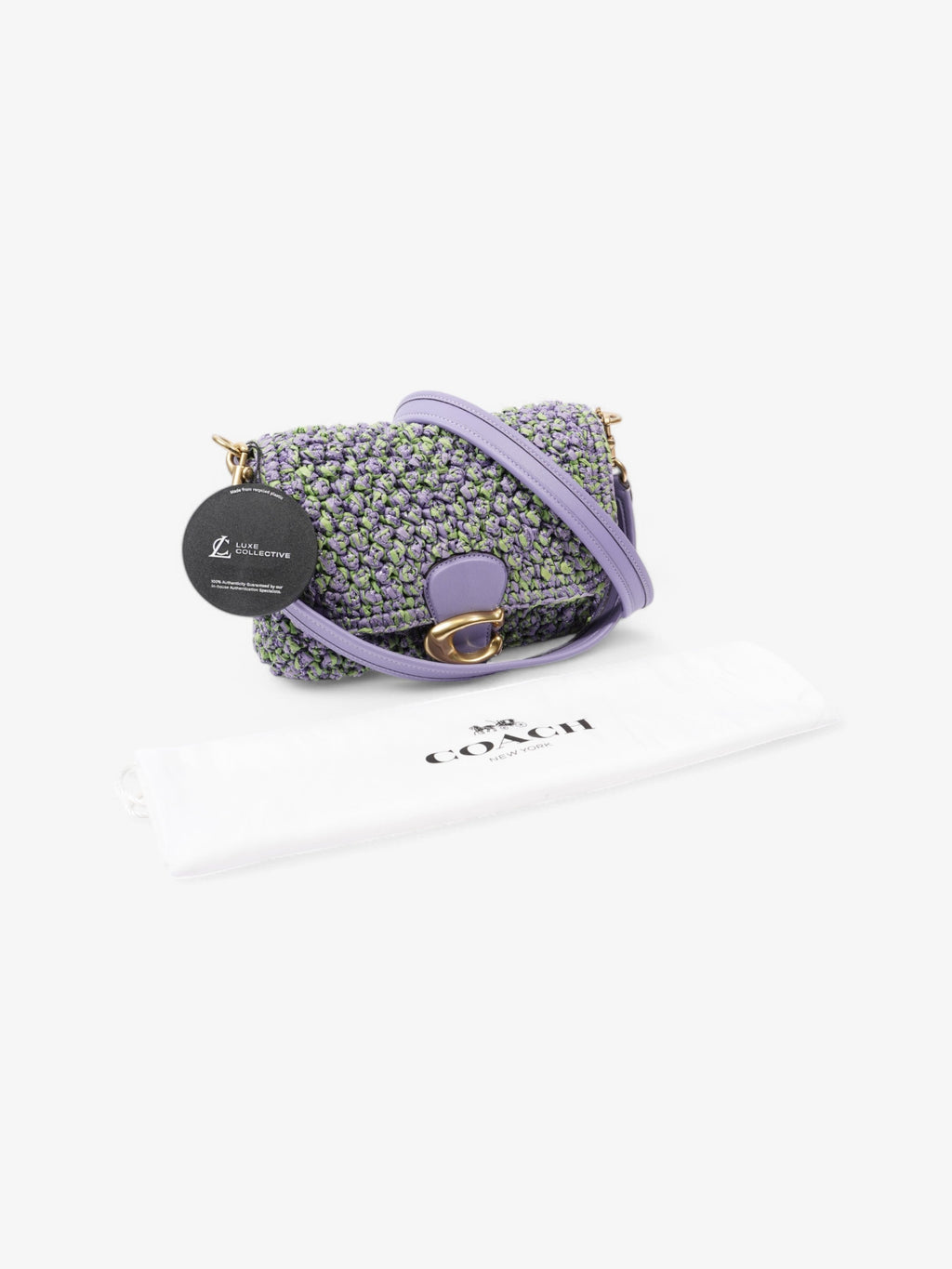 Coach Tabby Purple / Green Leather 26