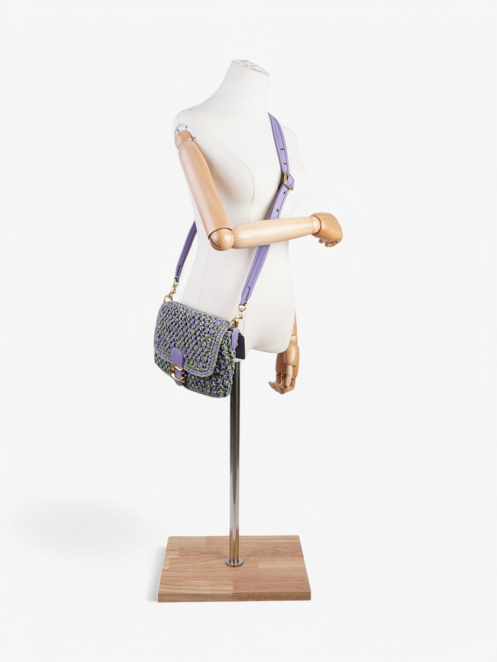 Coach Tabby Purple / Green Leather 26