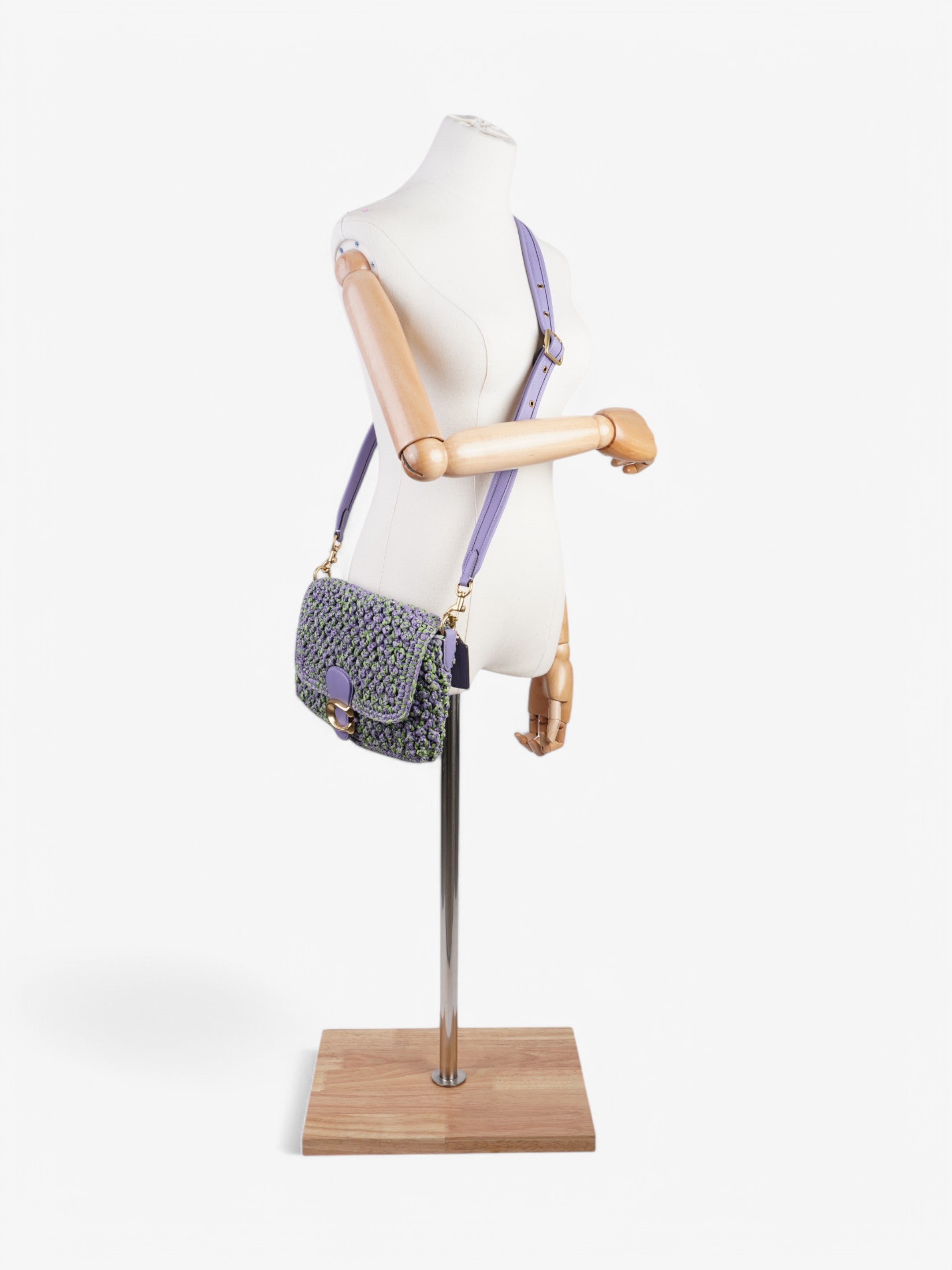Coach Tabby Purple / Green Leather 26