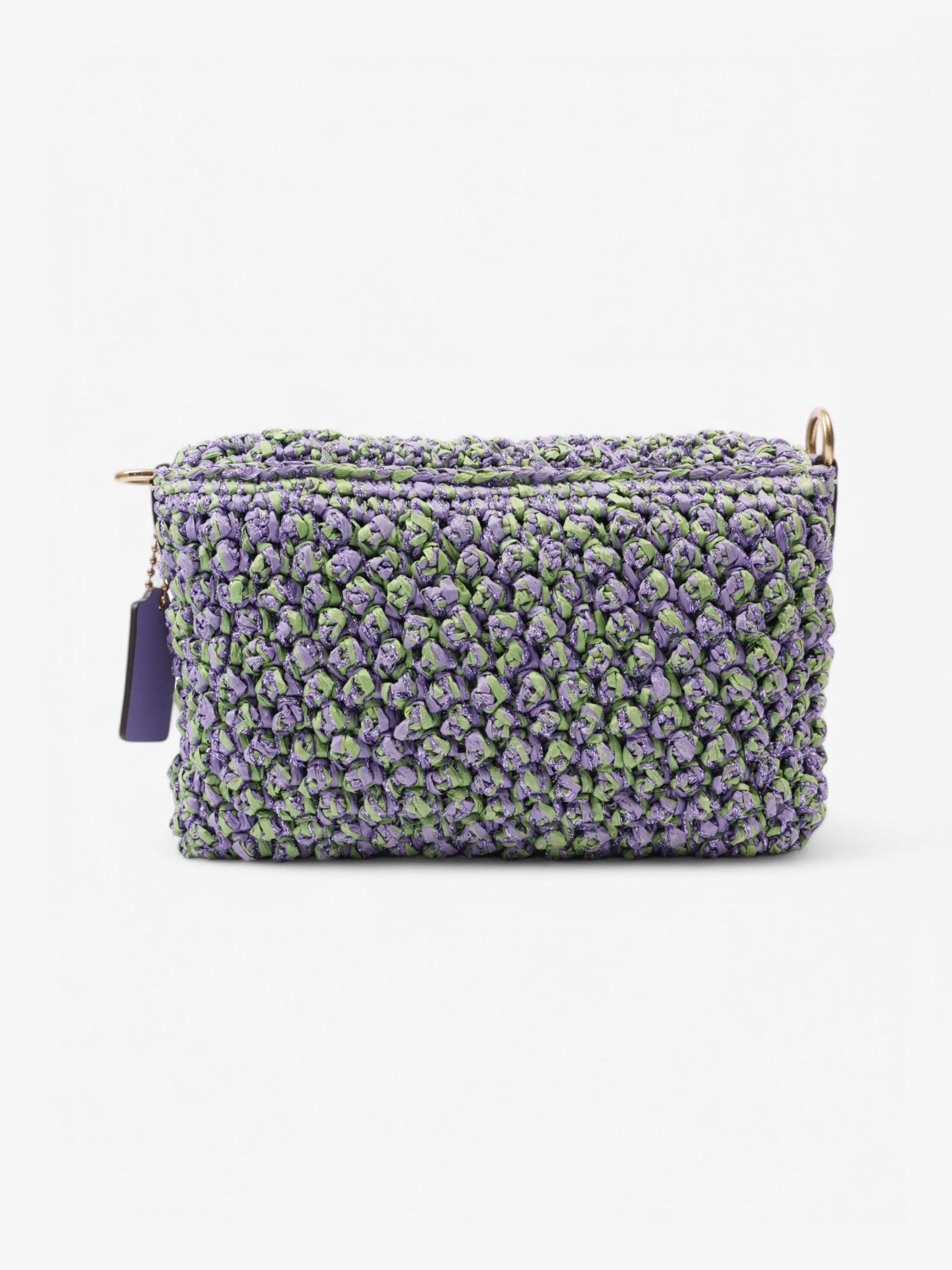 Coach Tabby Purple / Green Leather 26