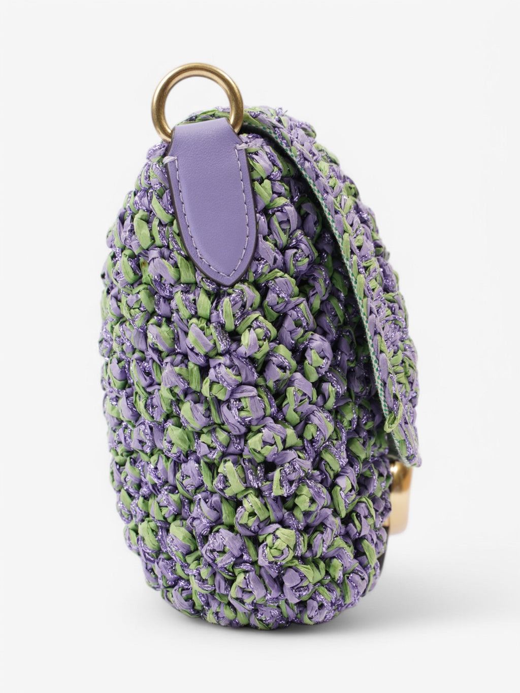 Coach Tabby Purple / Green Leather 26