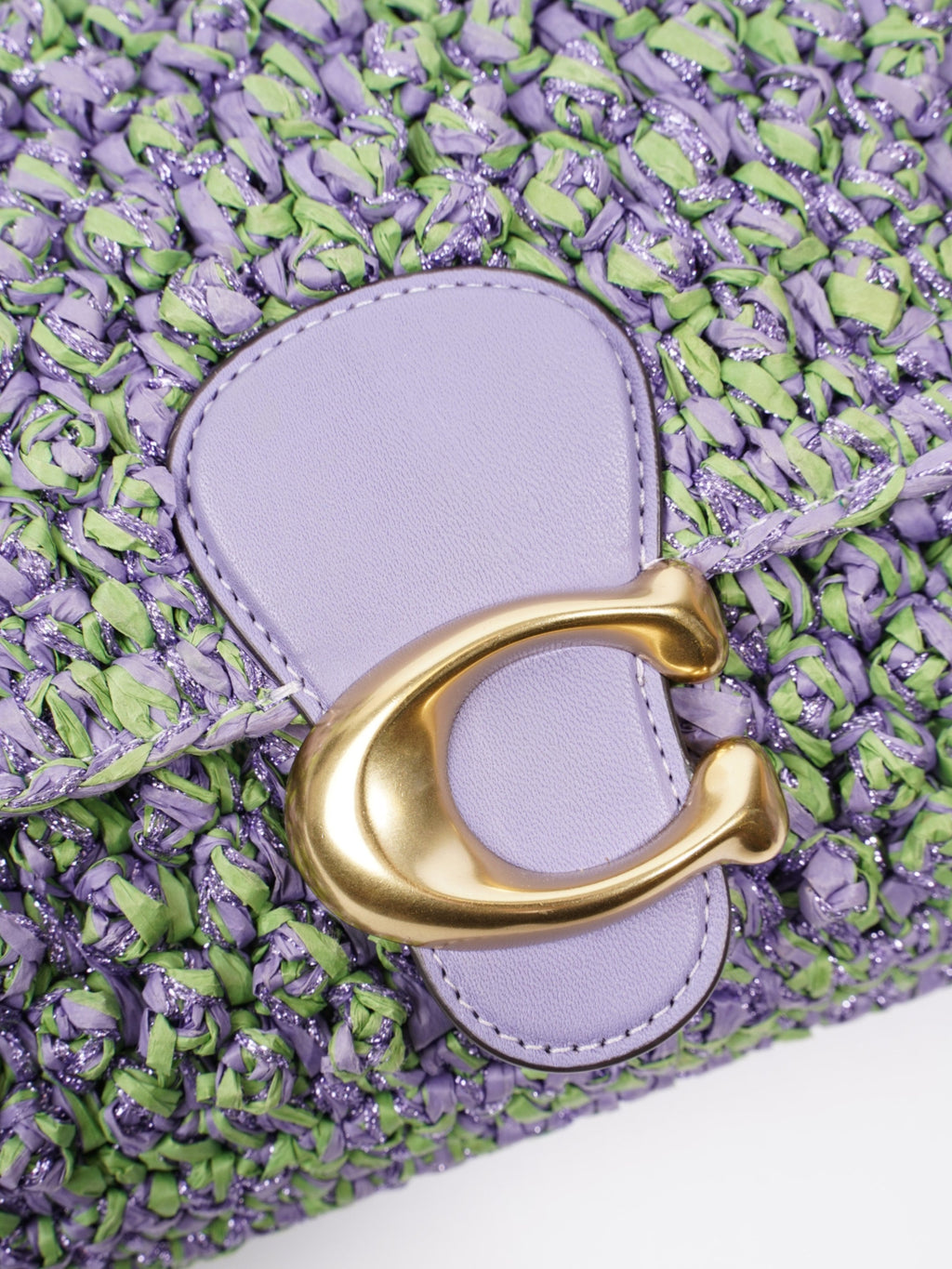 Coach Tabby Purple / Green Leather 26