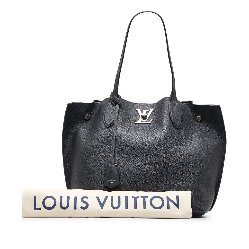 Louis Vuitton Lockme Cabas Black Calfskin