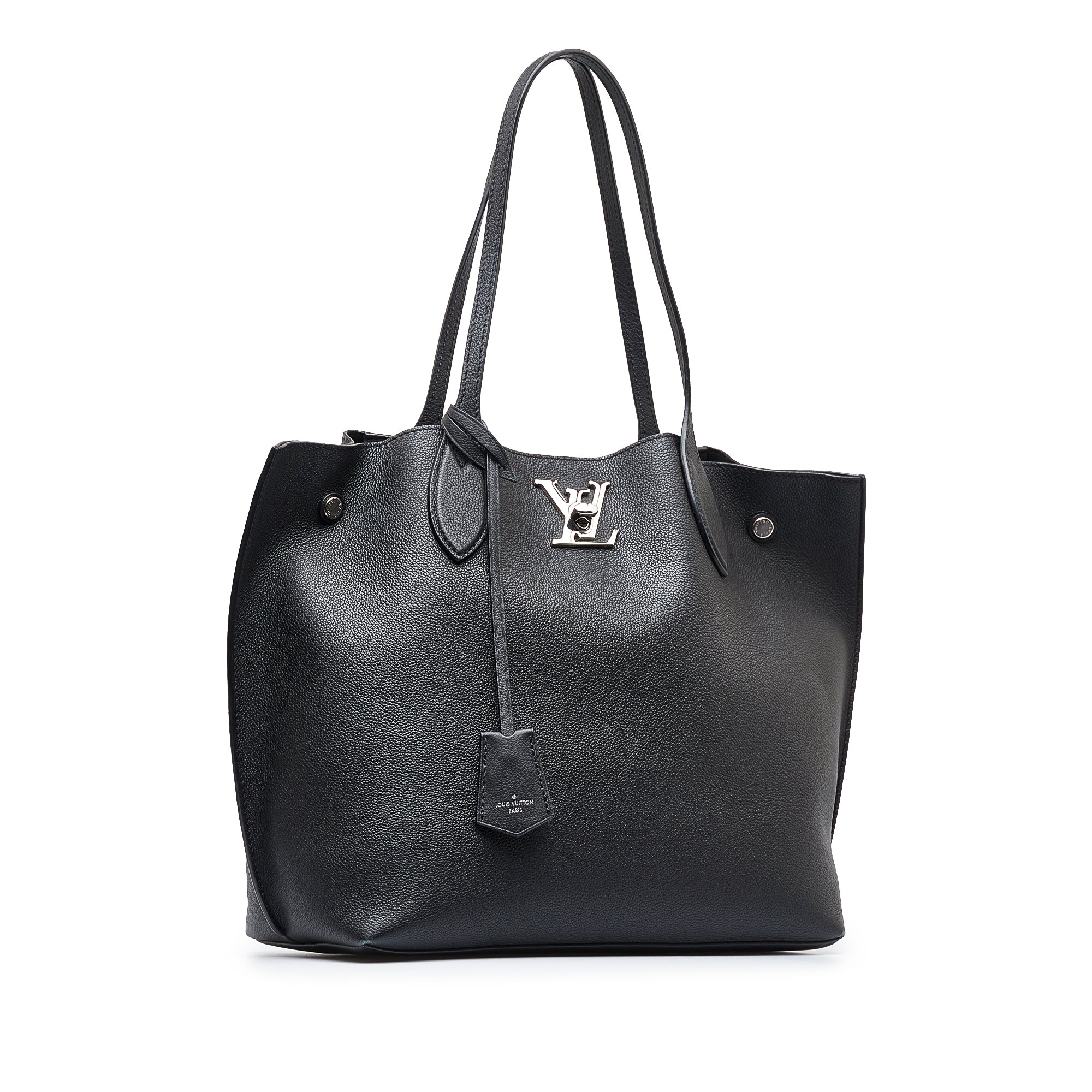 Louis Vuitton Lockme Cabas Black Calfskin