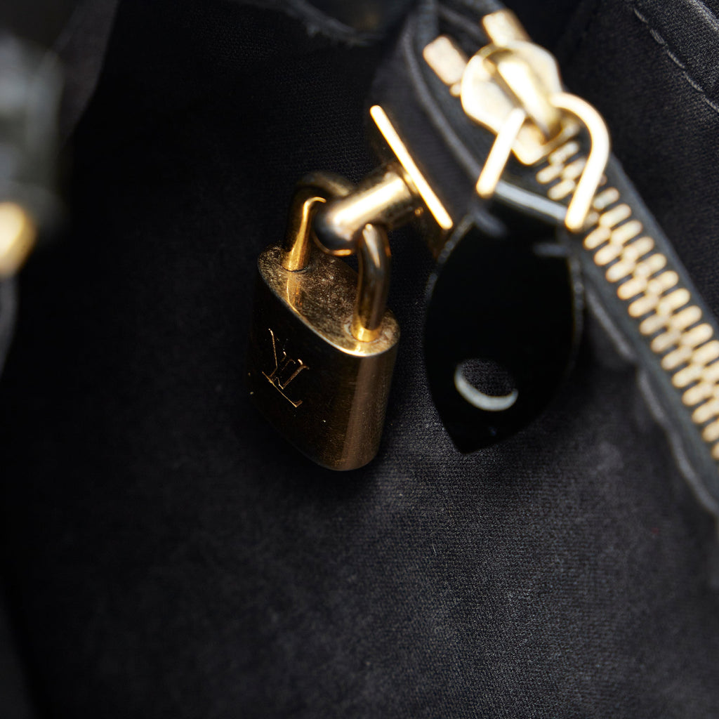 Louis Vuitton Montaigne BB Black Vernis