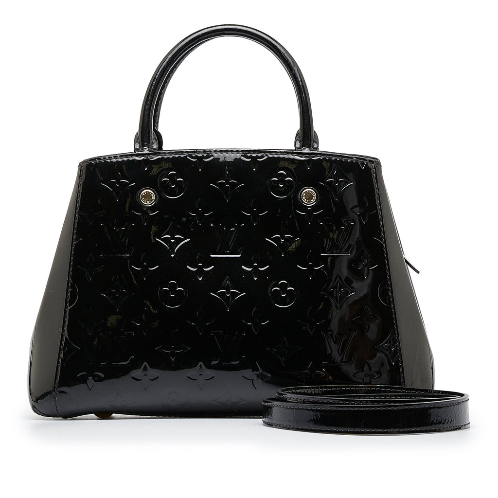 Louis Vuitton Montaigne BB Black Vernis