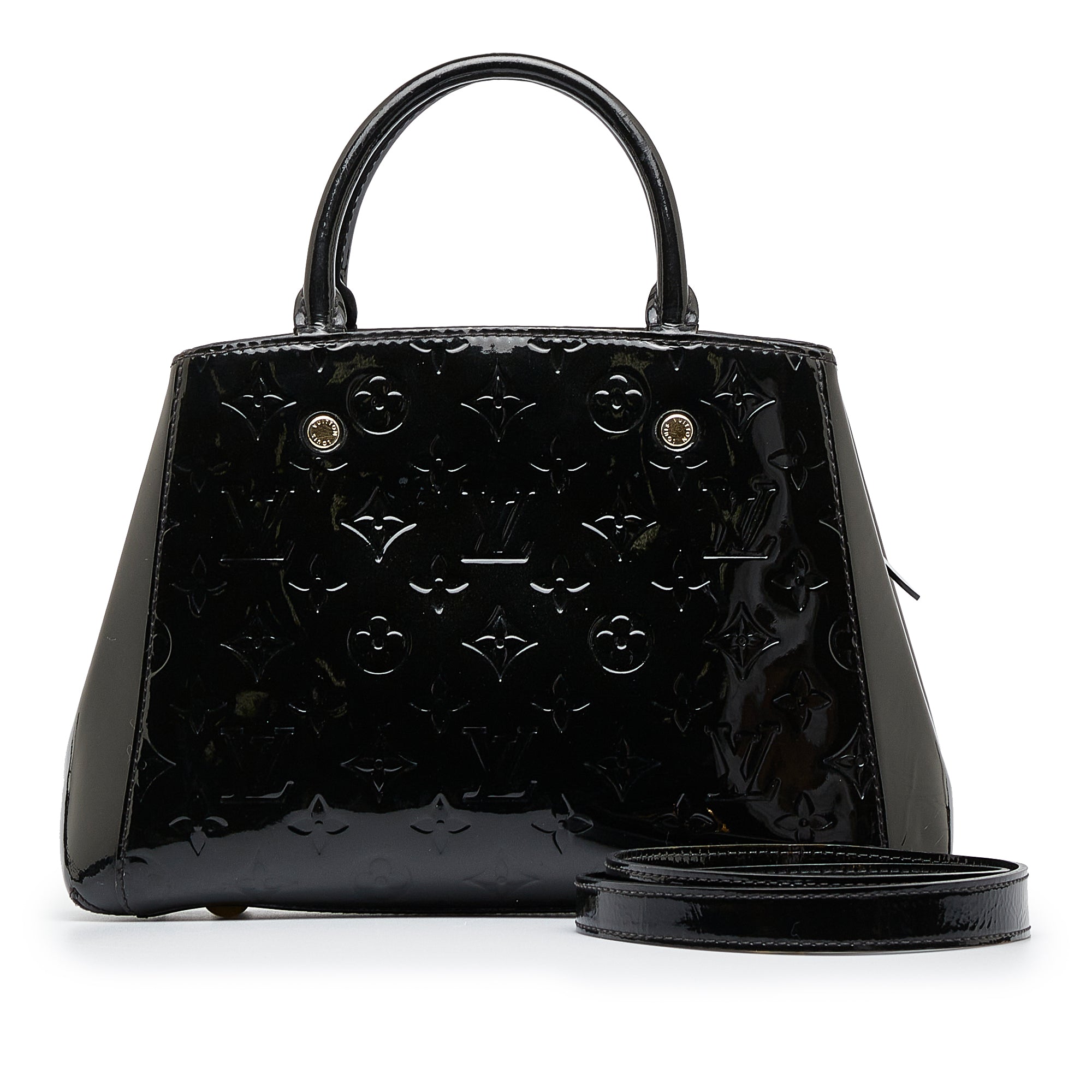 Louis Vuitton Montaigne BB Black Vernis