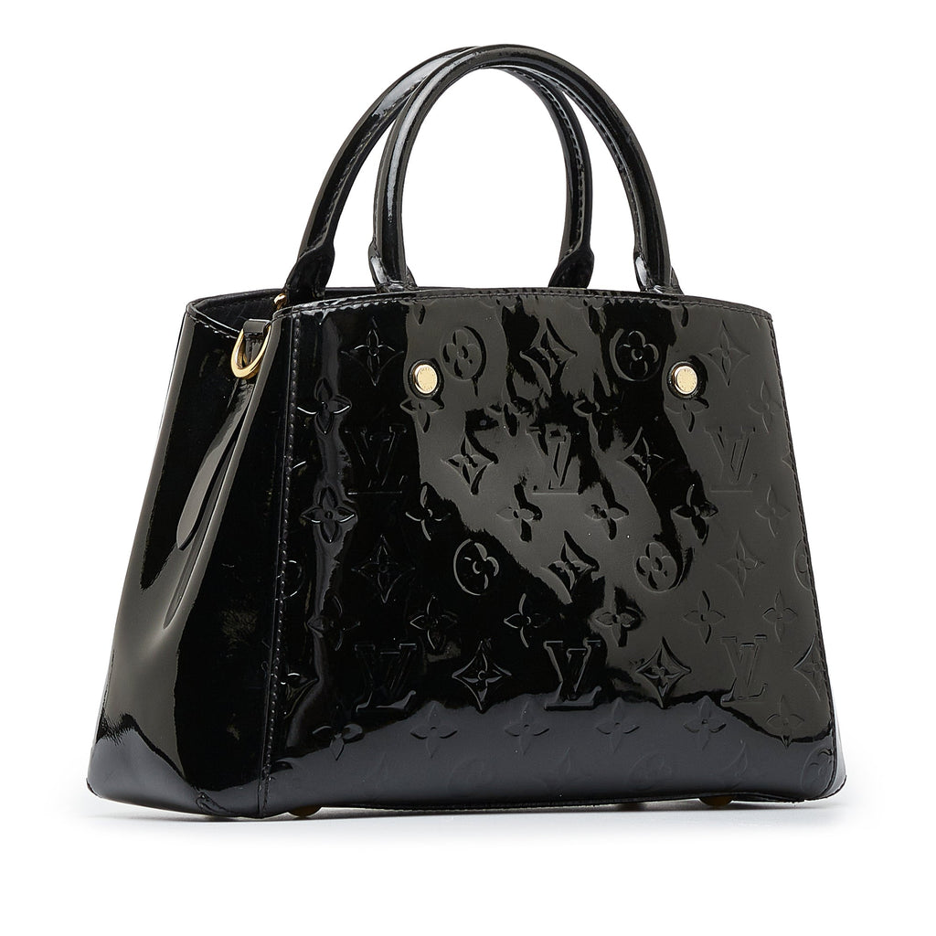 Louis Vuitton Montaigne BB Black Vernis