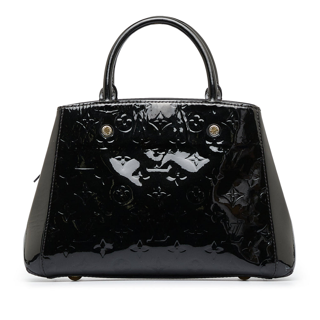 Louis Vuitton Montaigne BB Black Vernis
