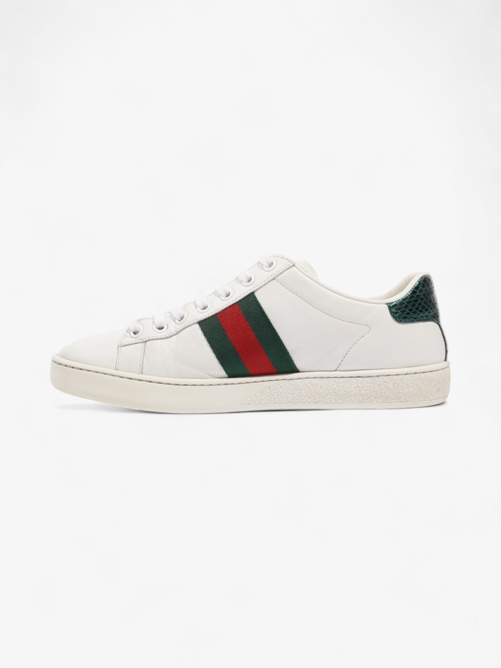 Gucci Ace Embroidered Bee Sneakers White / Green / Red Leather EU 37 UK 4