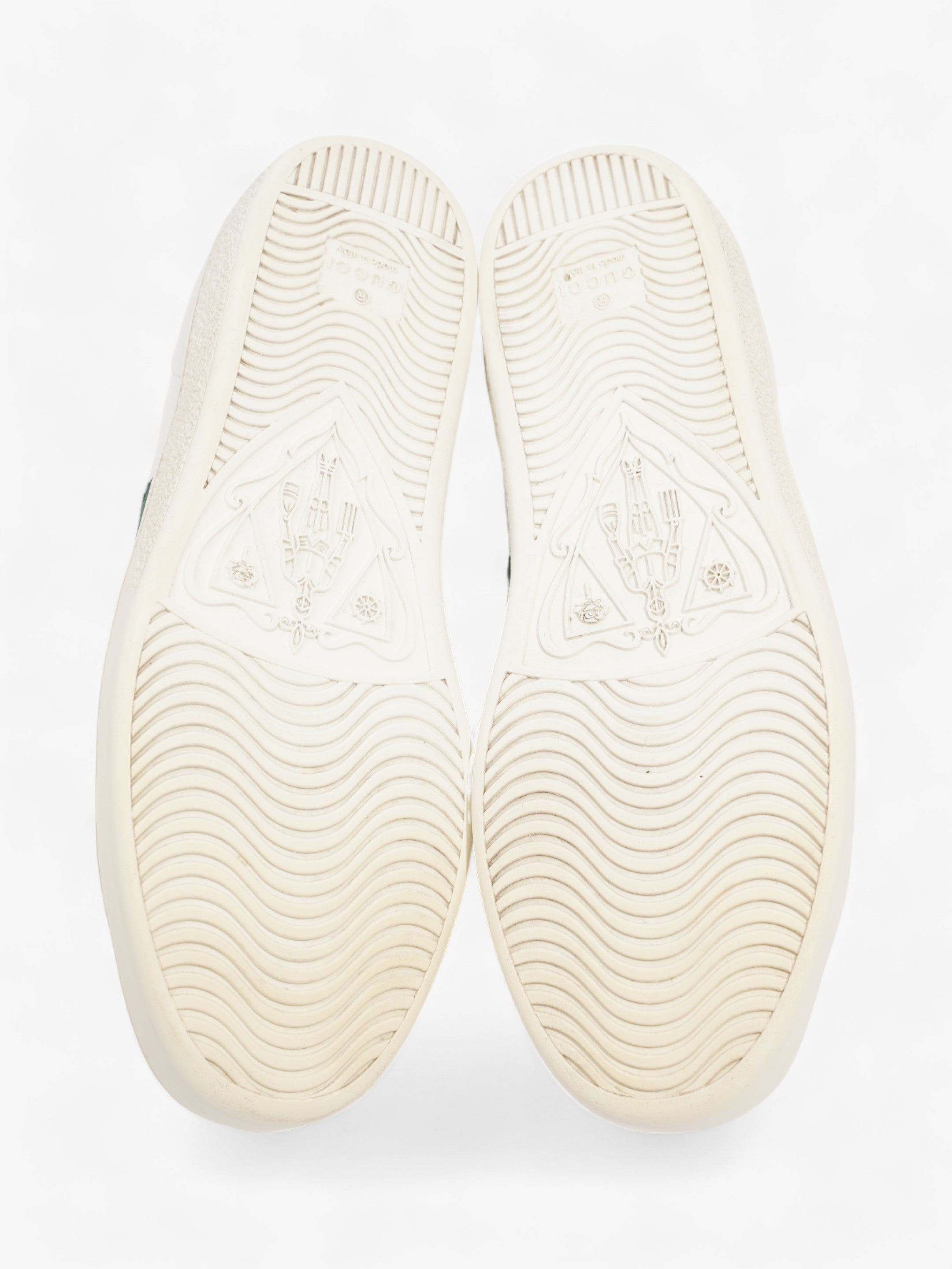 Gucci Ace Embroidered Bee Sneakers White / Green / Red Leather EU 37 UK 4