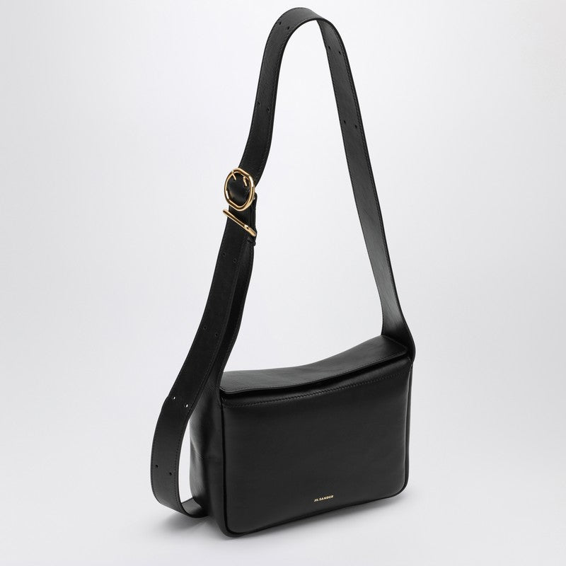 Jil Sander Flap Mini Black Shoulder Bag Women