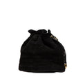 Chanel Suede Drawstring Tassel Bucket Bag