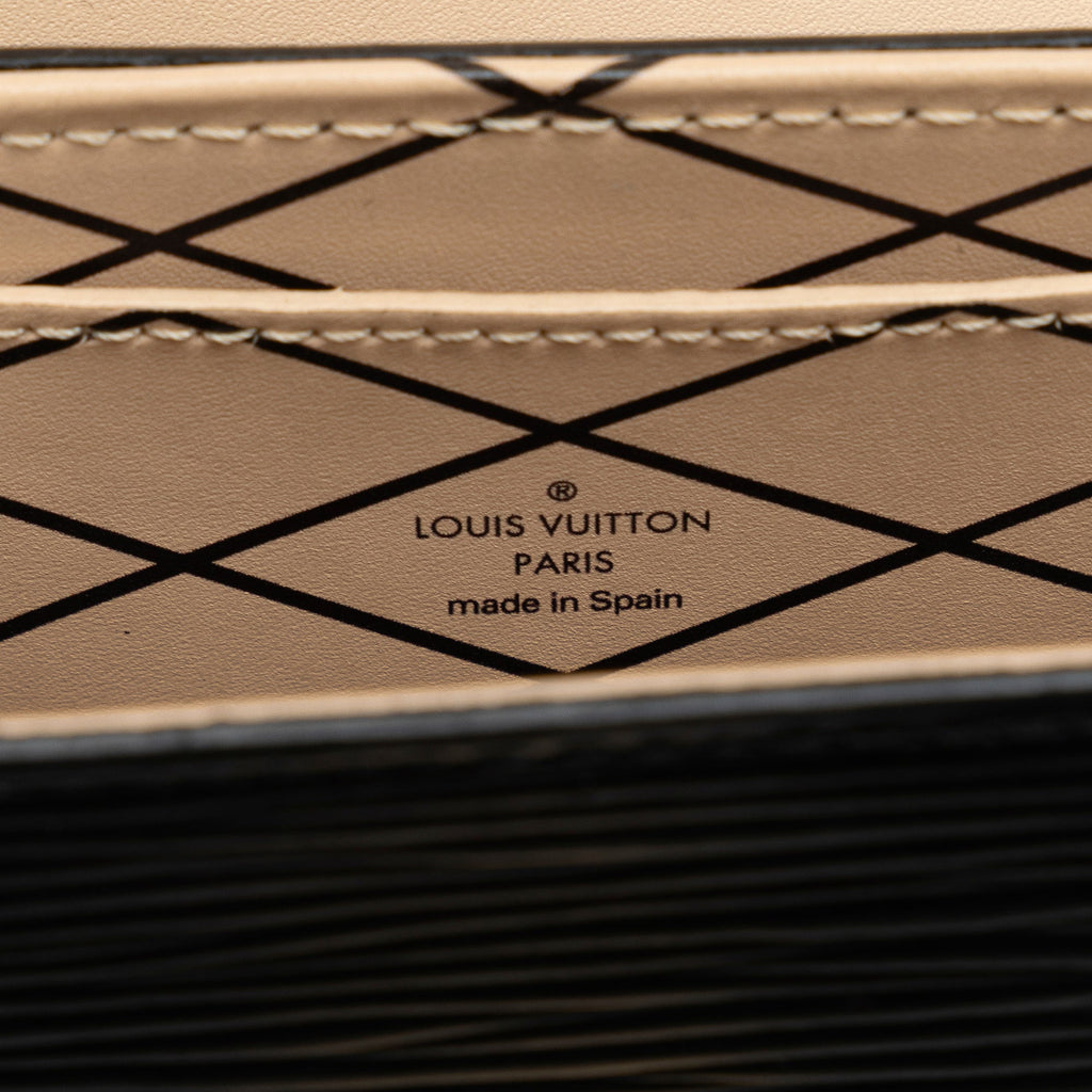 Black Louis Vuitton Epi Vertical Trunk Pochette Crossbody Bag