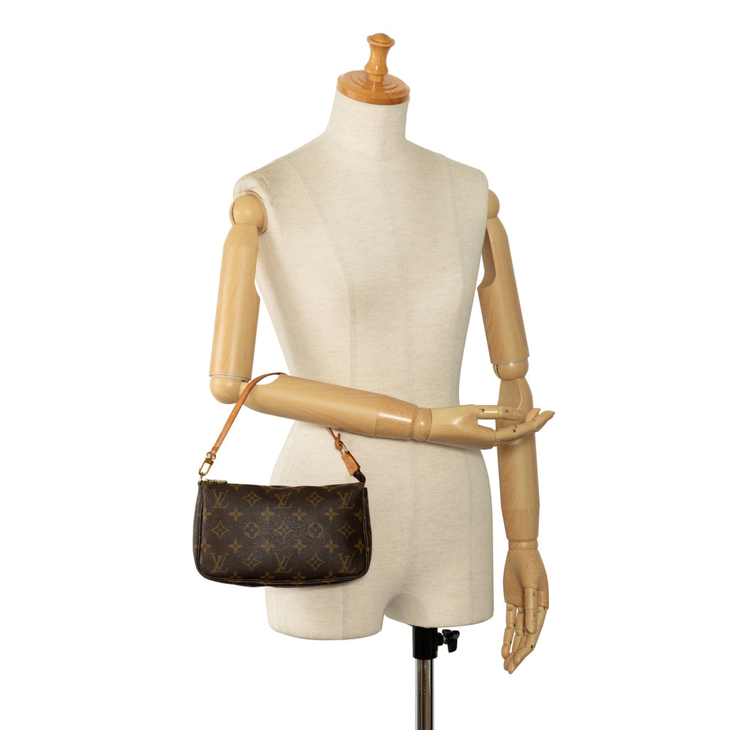 Brown Louis Vuitton Monogram Pochette Accessoires Shoulder Bag