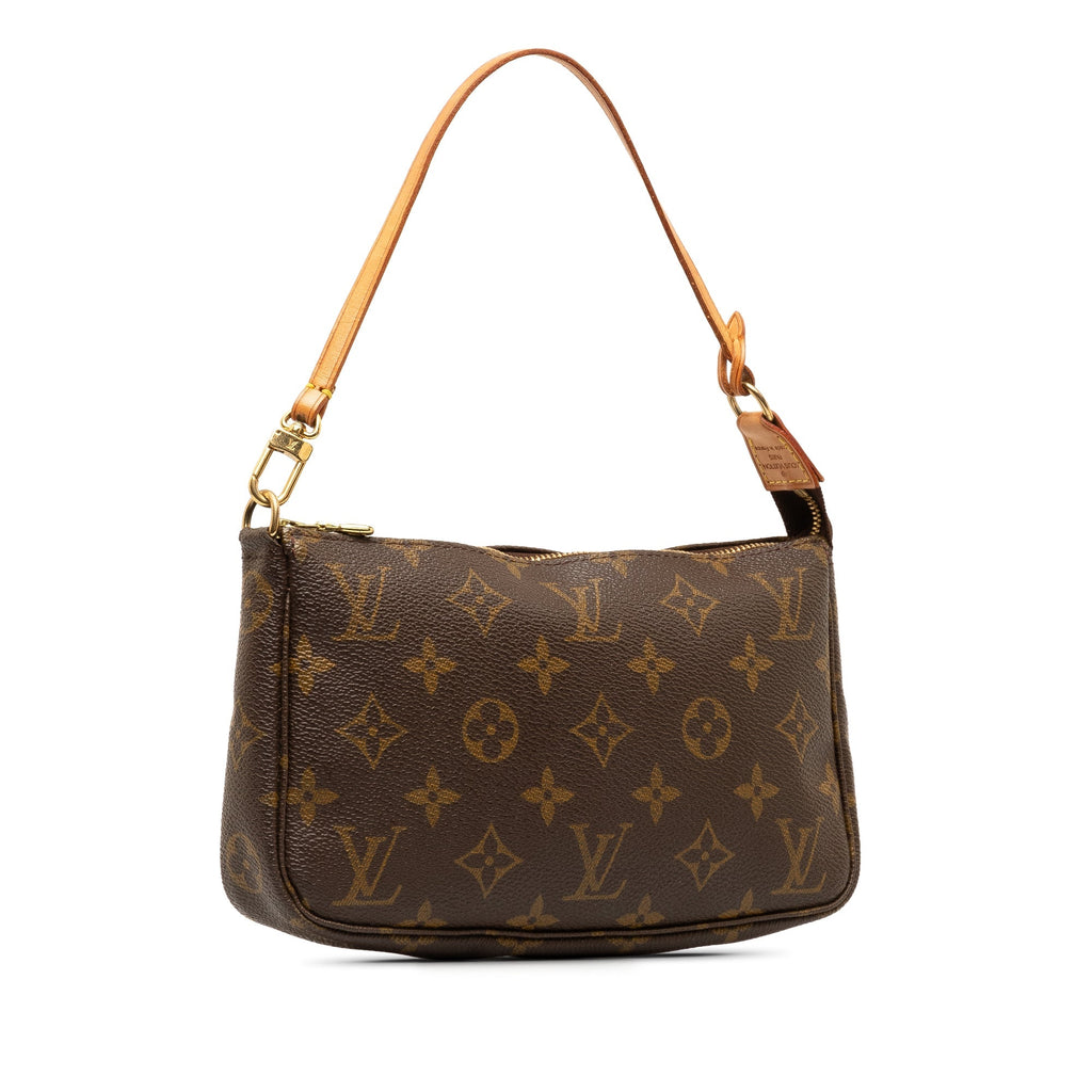 Brown Louis Vuitton Monogram Pochette Accessoires Shoulder Bag