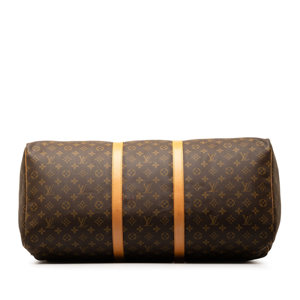 Brown Louis Vuitton Monogram Keepall 60 Travel Bag