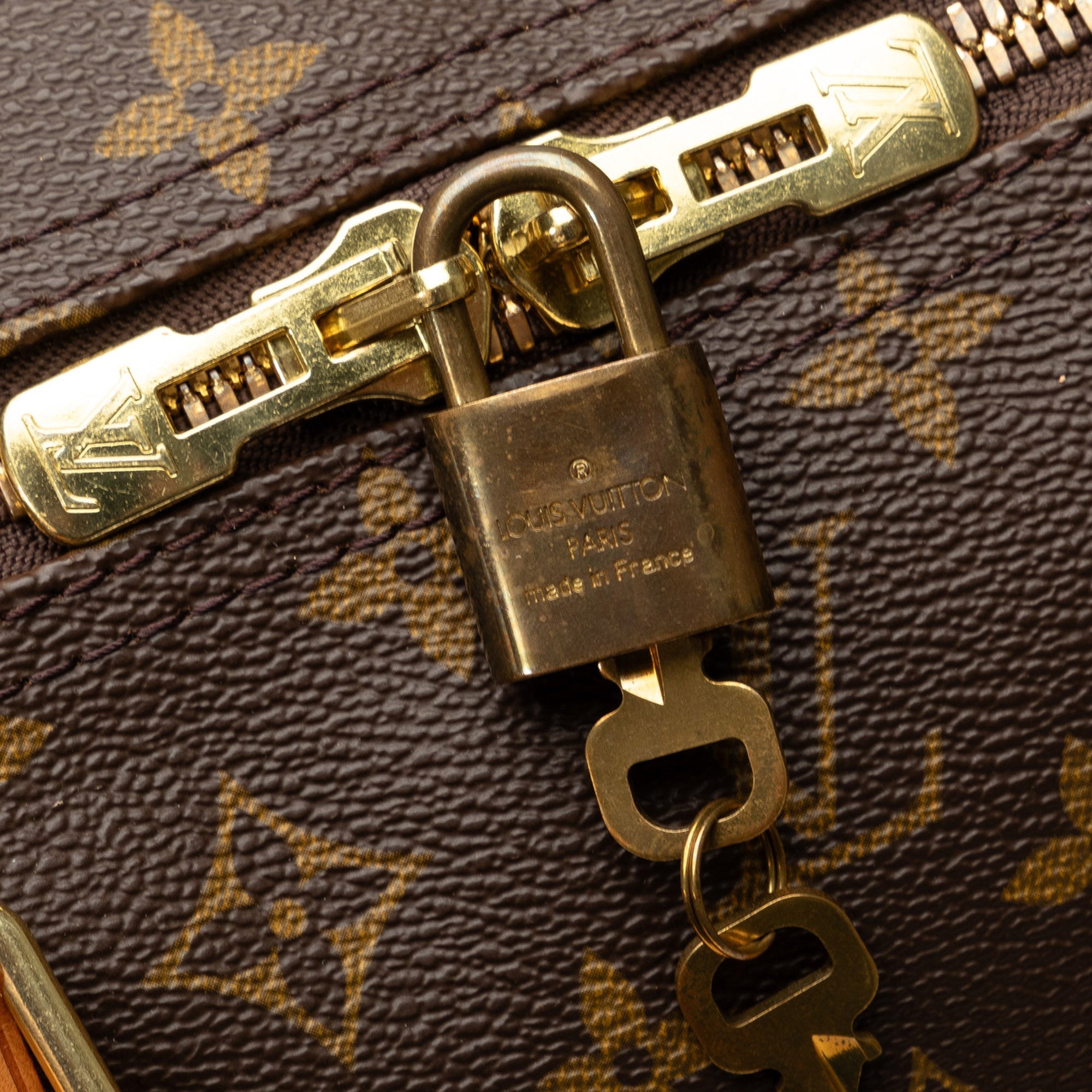 Brown Louis Vuitton Monogram Keepall 60 Travel Bag