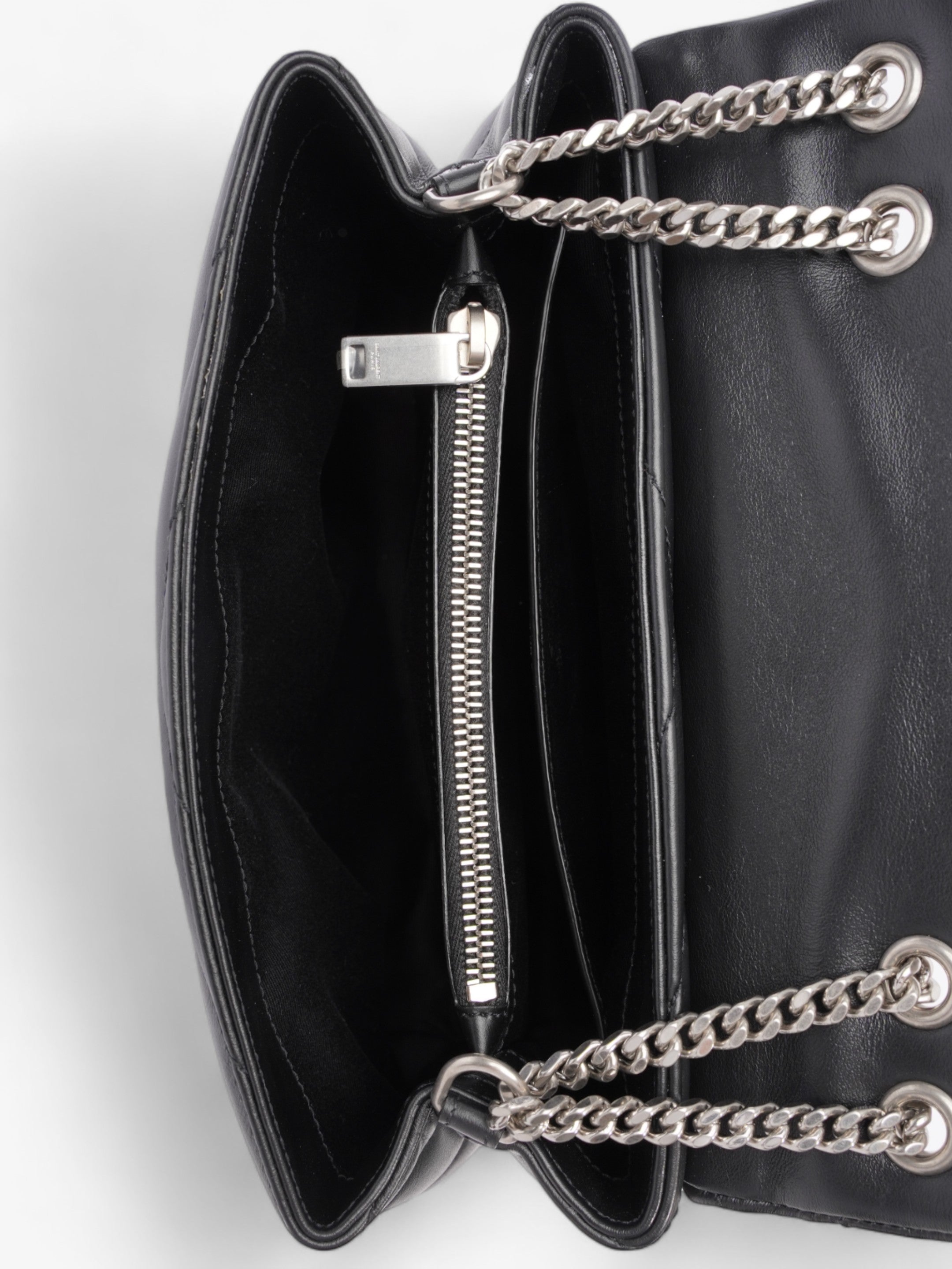 Saint Laurent LouLou Black Leather Small