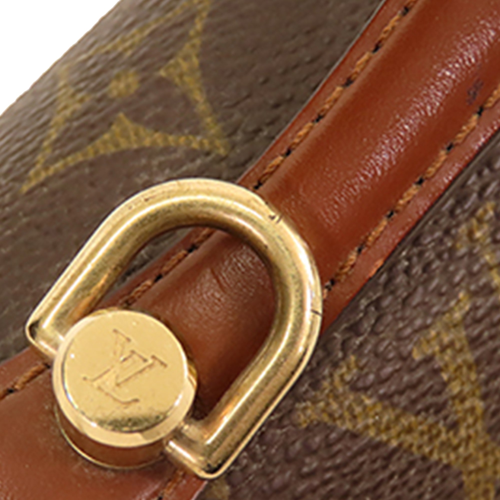 Brown Louis Vuitton Monogram Monceau 28 Satchel