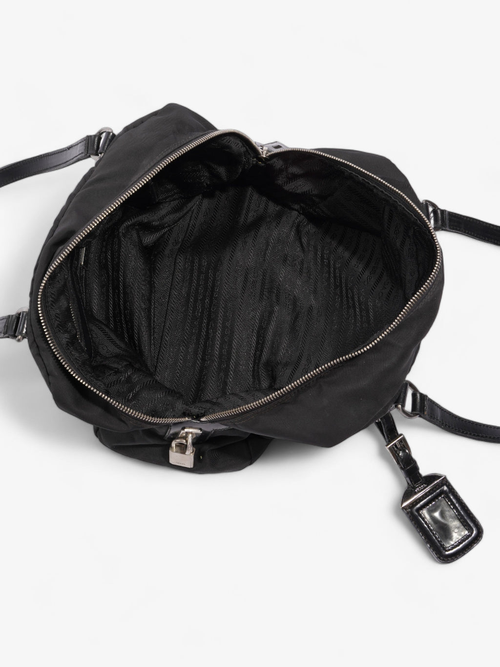 Prada Canapa Logo Black Nylon