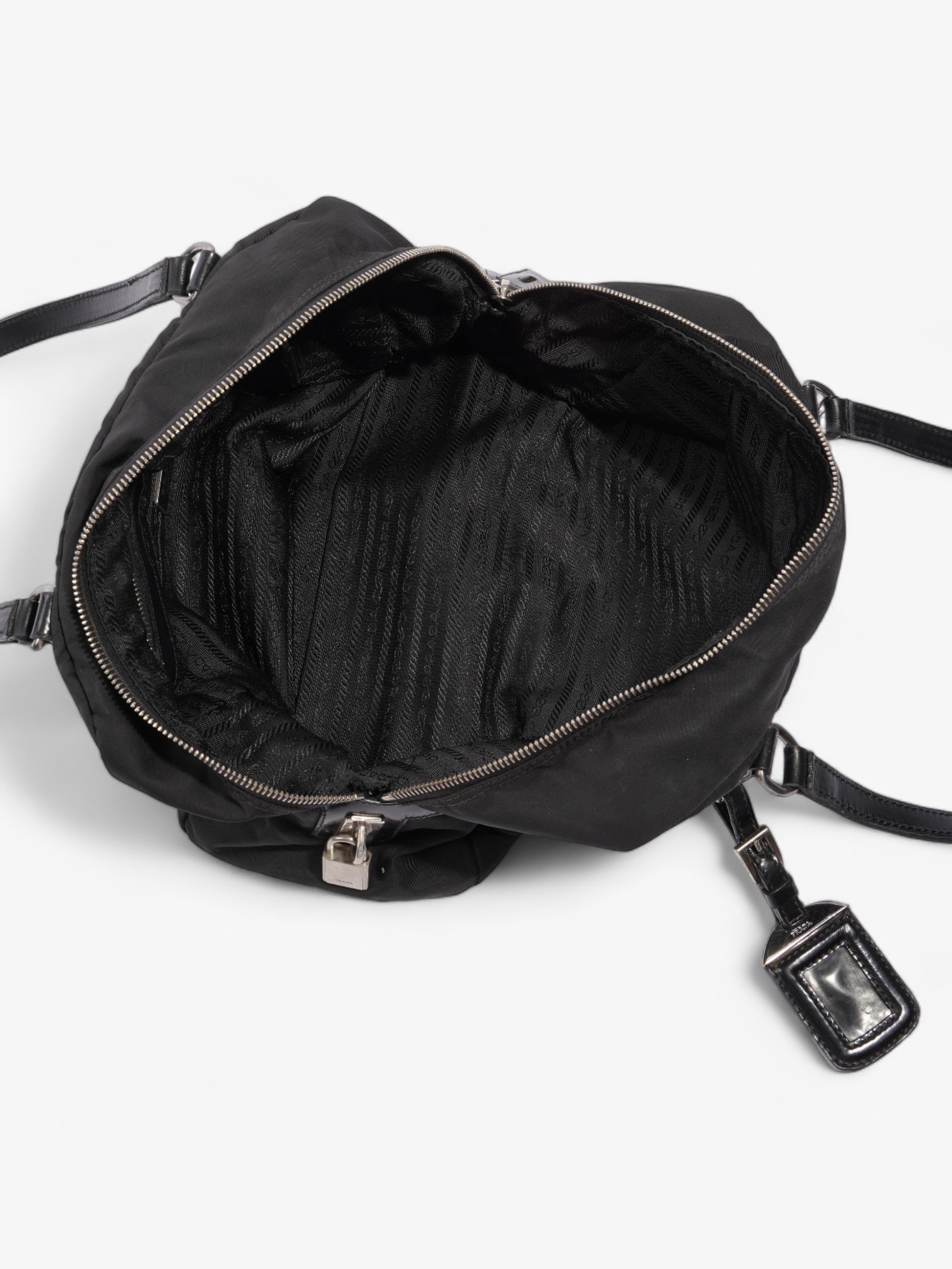 Prada Canapa Logo Black Nylon