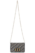 CHRISTIAN DIOR 30 Montaigne Pochette 2-EN-1 Canvas Oblique