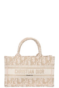 CHRISTIAN DIOR Mini Tote Bag Oblique Ivory Gold