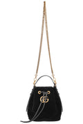 GUCCI Marmont Bucket Bag Velvet Black
