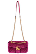 GUCCI Marmont Velvet Fuchsia