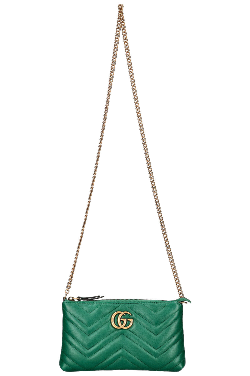 GUCCI Marmont Crossbody Pochette Green