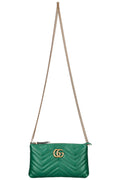 GUCCI Marmont Crossbody Pochette Green