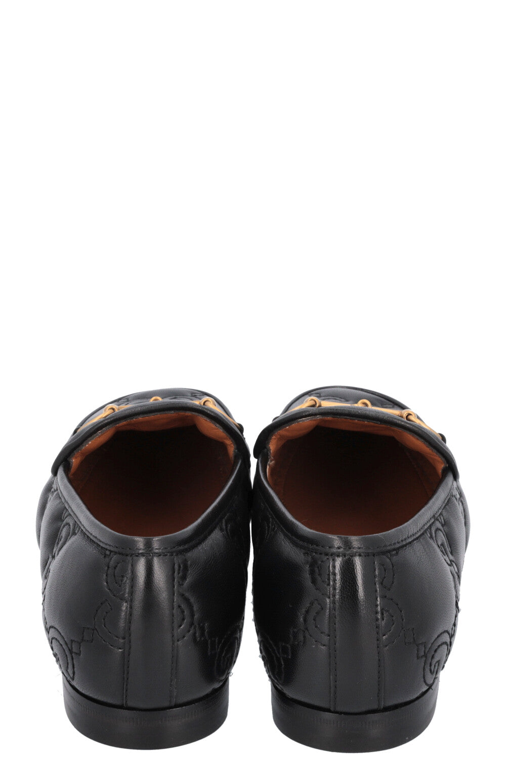 GUCCI Jordaan Embroidered GG Loafers Black