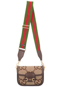 GUCCI 1955 Horsebit Giant GG Crossbody Bag Canvas