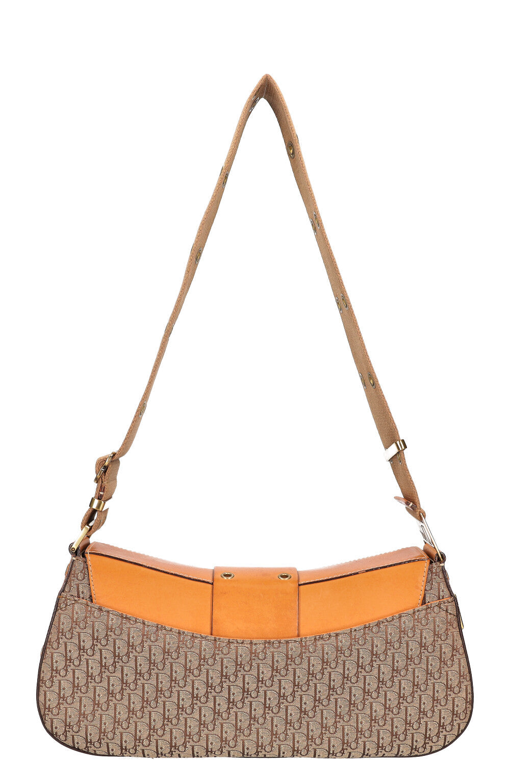 CHRISTIAN DIOR Vintage Street Chic Columbus Bag Brown