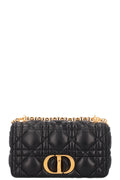 CHRISTIAN DIOR Caro Medium Crossbody Bag Cannage Black