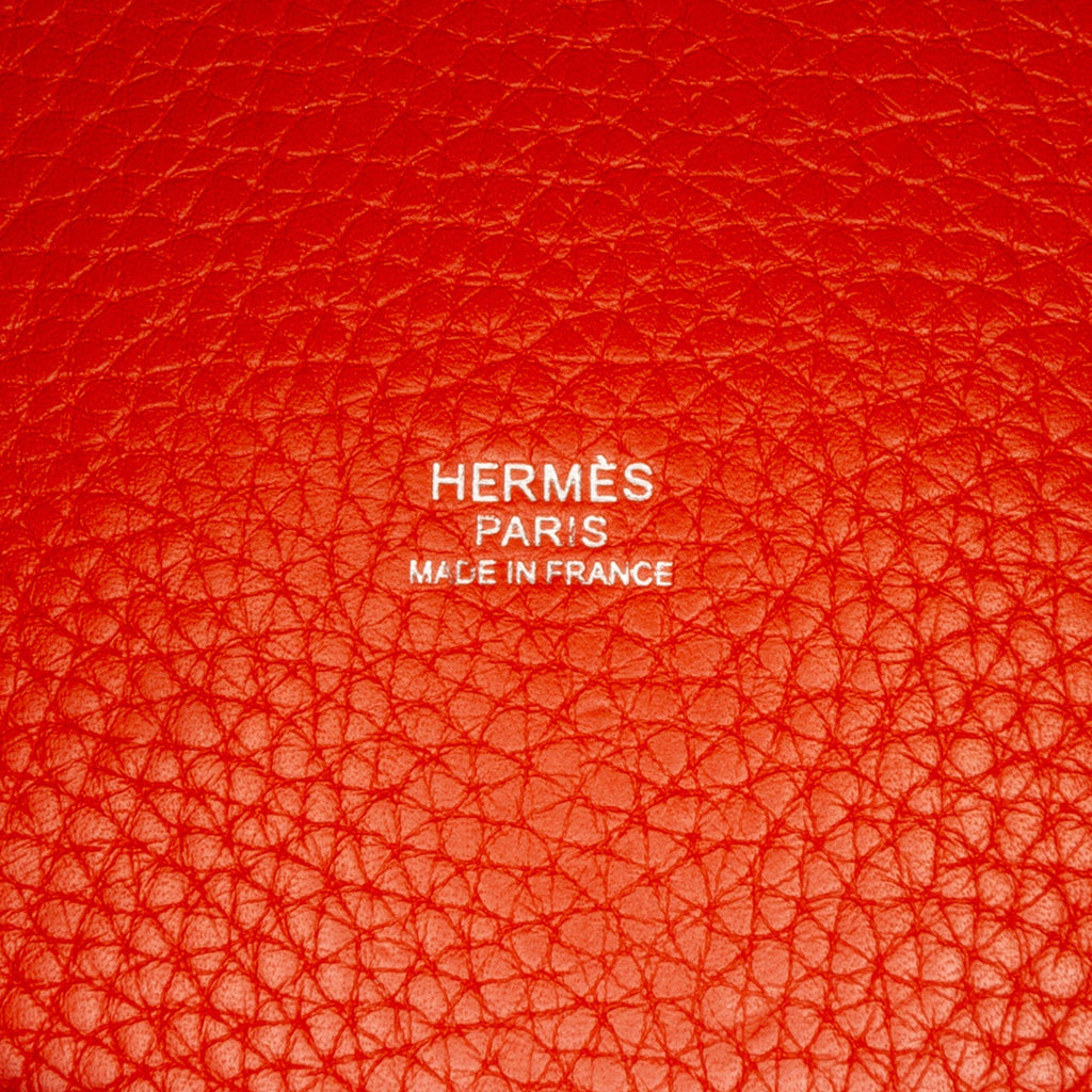 HermÃƒÆ’Ã‚Â¨s Picotin 23 Orange Clemence Palladium