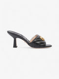 Gucci GG Marmont Mules 75mm Black / Gold Matelasse Leather EU 38 UK 5