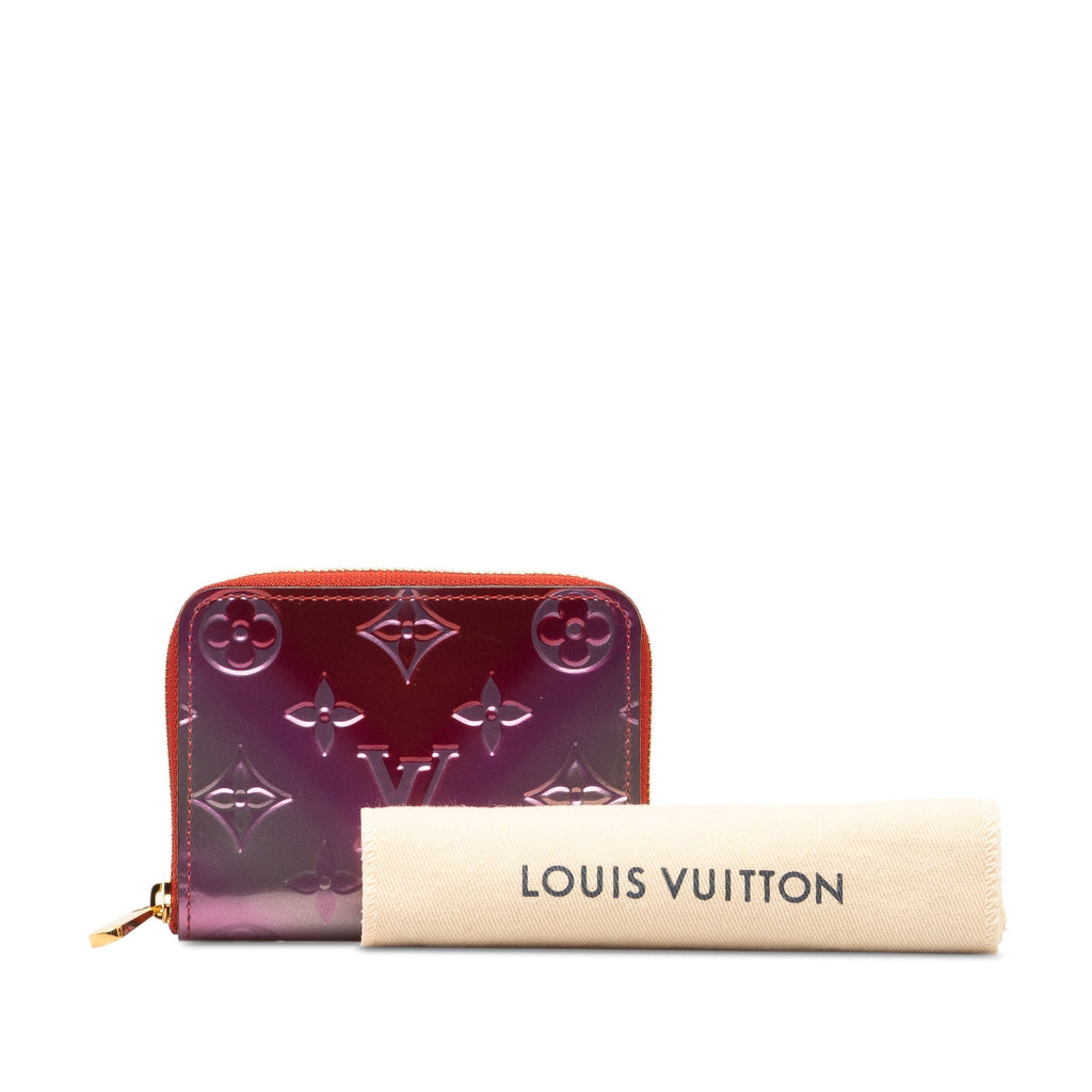 Purple Louis Vuitton Monogram Vernis Degrade Zippy Coin Pouch