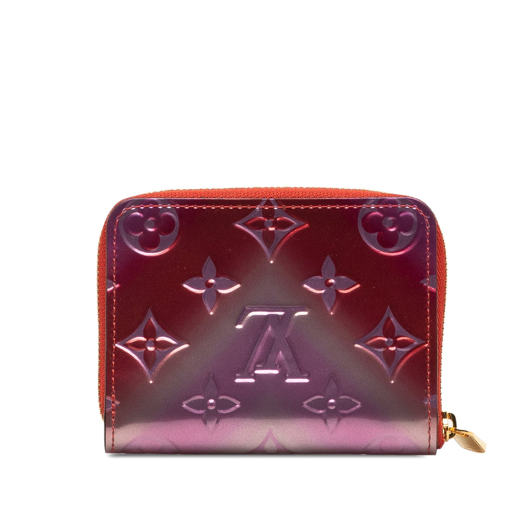Purple Louis Vuitton Monogram Vernis Degrade Zippy Coin Pouch