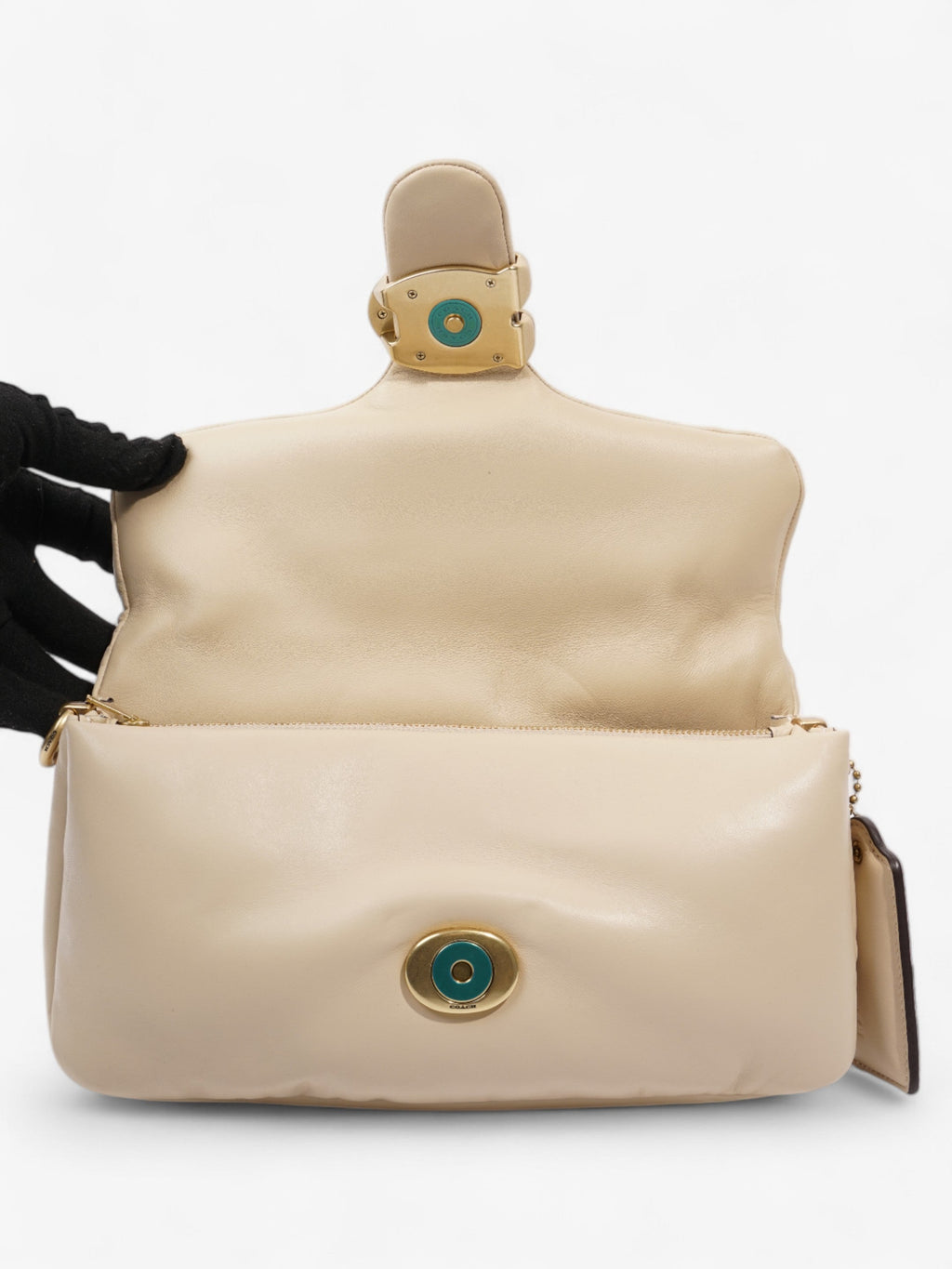 Coach Pillow Tabby Ivory Nappa Leather 26