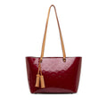 Purple Louis Vuitton Monogram Vernis Long Beach PM Shoulder Bag