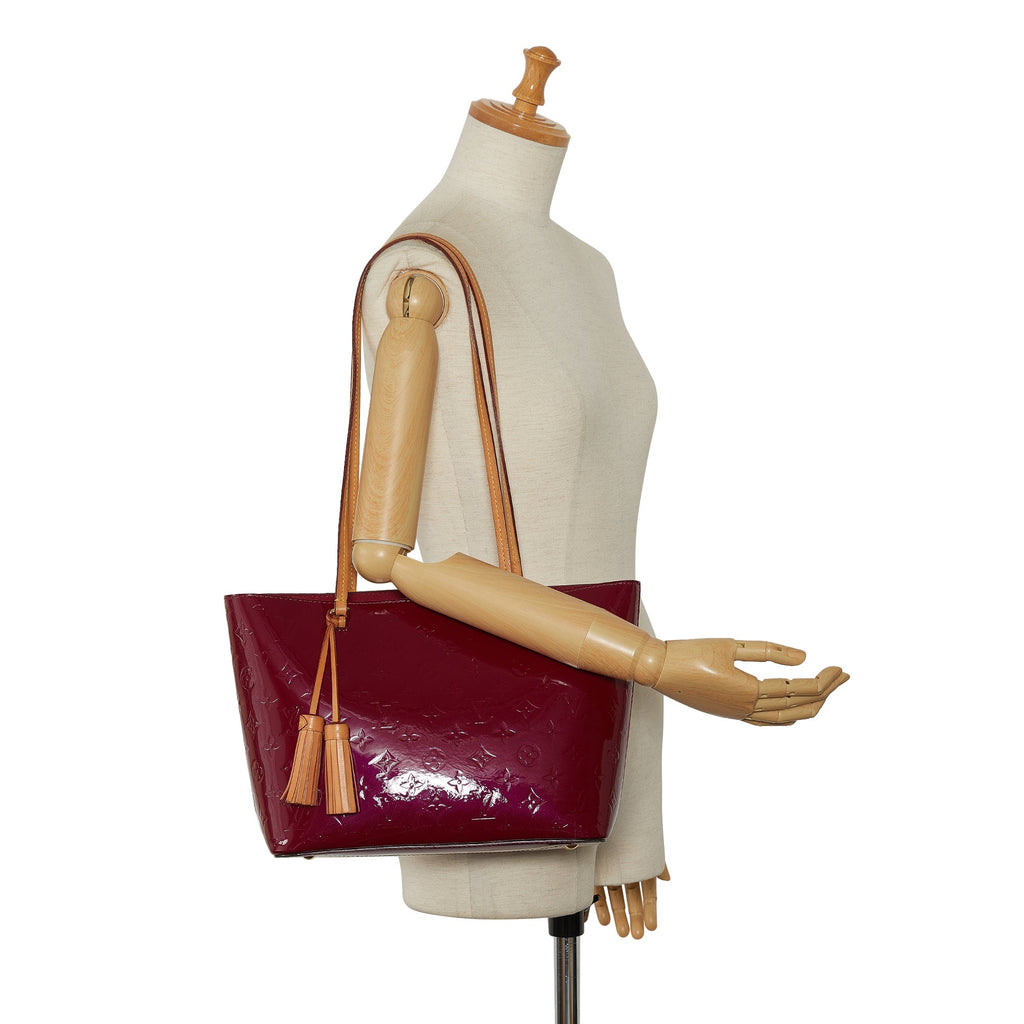 Purple Louis Vuitton Monogram Vernis Long Beach PM Shoulder Bag