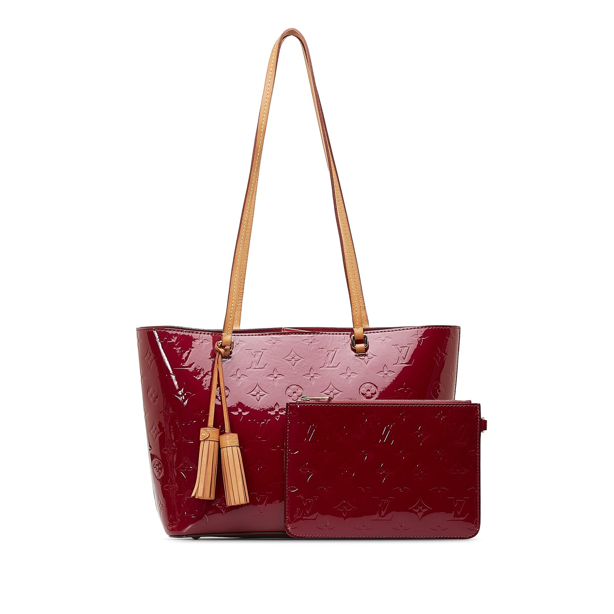 Purple Louis Vuitton Monogram Vernis Long Beach PM Shoulder Bag