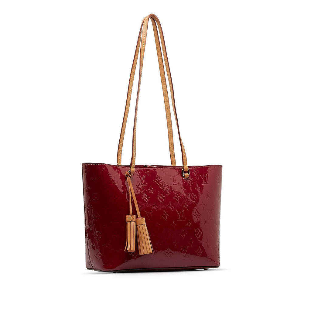 Purple Louis Vuitton Monogram Vernis Long Beach PM Shoulder Bag