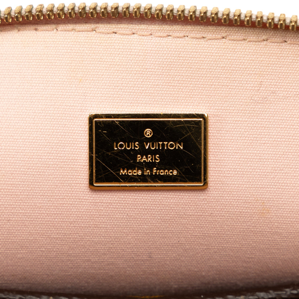 Pink Louis Vuitton Vernis Miroir Alma BB Satchel