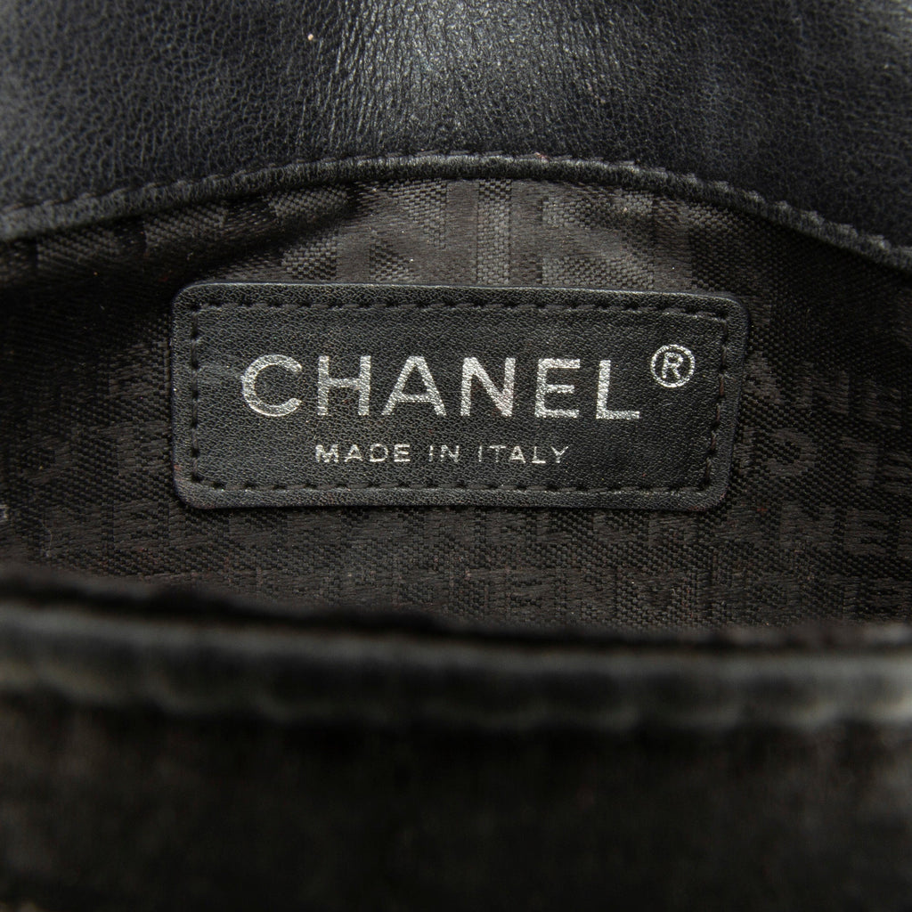 Chanel Extra Mini Satin Choco Bar Charms Flap Bag
