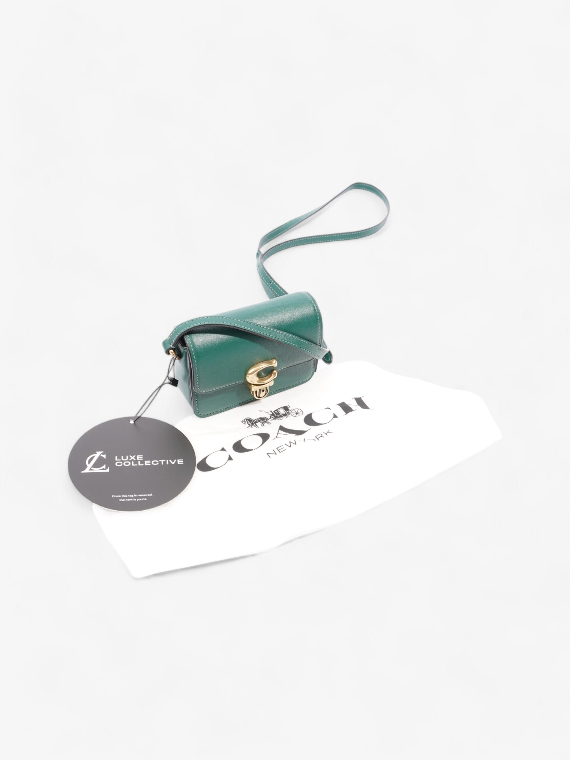 Coach Studio Bag Green Leather 12